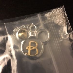 Disney Mickey “B” Initial Necklace